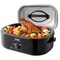 Stainless Steel Roaster Oven 18–22 QT, 1450W with Self-Basting Lid